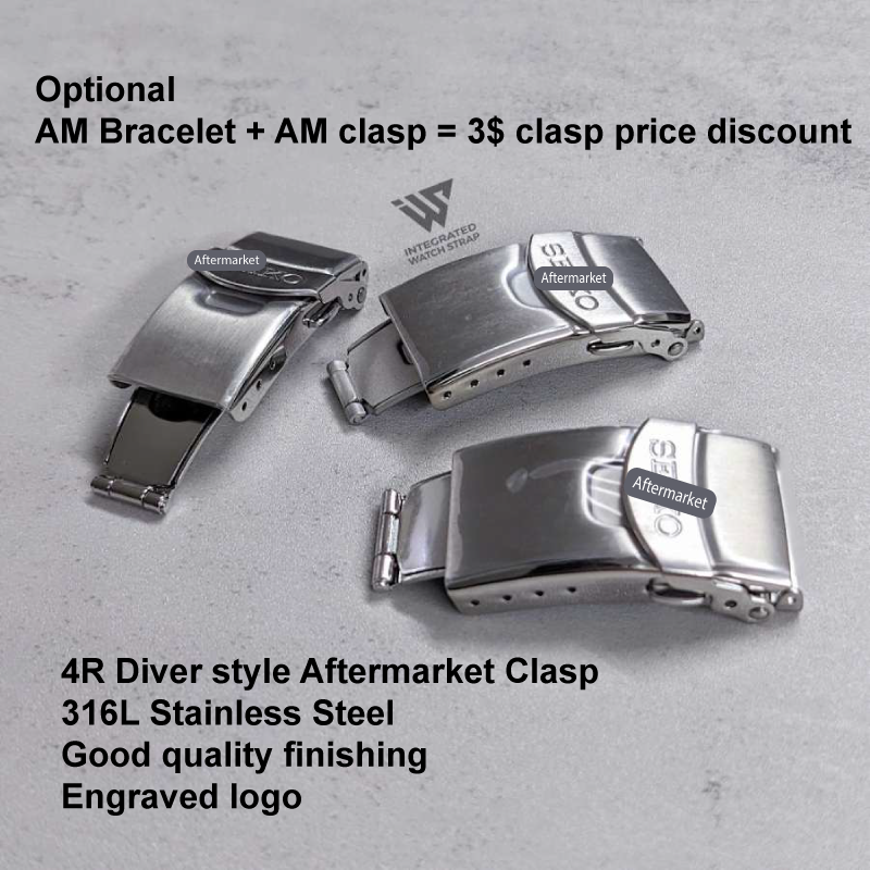 SOLID BRACELET REPLACEMENT FOR SEIKO ALPINIST 20MM LUGS (SARB017, SPB121, SPB157, SPB377, ...)