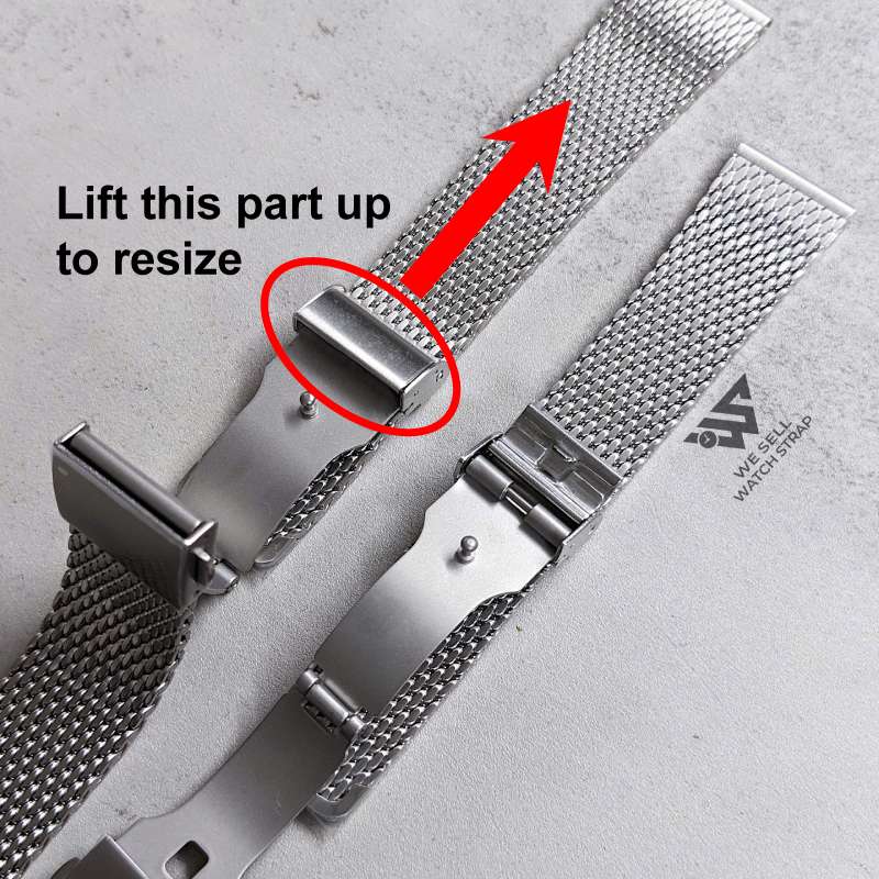 HIGH QUALITY TAPERED MESH BRACELET 19MM 20MM 21MM 22MM