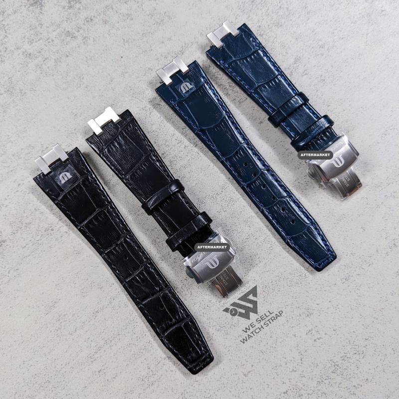 HIGH QUALITY LEATHER STRAP SET FOR MAURICE LACROIX AIKON 42MM (FIT AI6008, AI6058, AI6158)