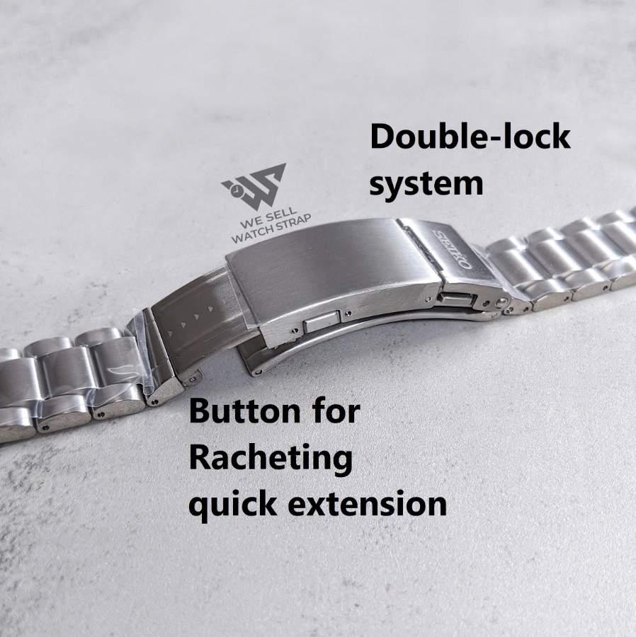 SEIKO OEM BRACELET FOR SEIKO 63MAS V2 6R55 WITH RATCHETING DIVER CLASP (SPB511, SPB501, ...)
