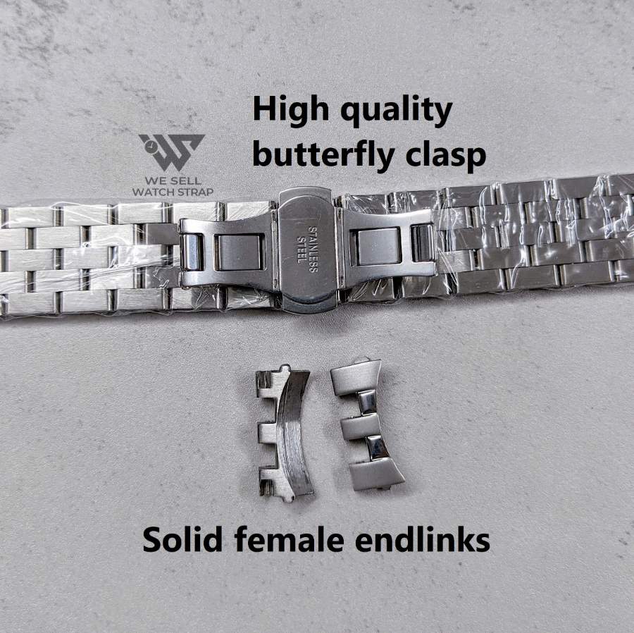 AFTERMARKET SOLID BRACELET "PRESAGE COCKTAIL STYLE" FOR SEIKO ALPINIST 20MM LUGS