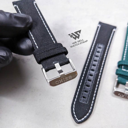 OEM SEIKO CANVAS STRAPS 22MM (COME WITH PIN BUCKLE)