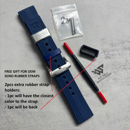 SEIKO OEM RUBBER STRAP: "4R PROSPEX DIVER SERIES" 22MM