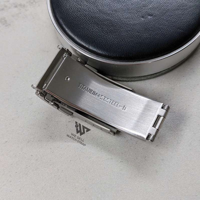 SEIKO OEM CLASP: 18MM "PROSPEX LX SNR029" TITANIUM CLASP WITH RATCHETING DIVER EXTENSION