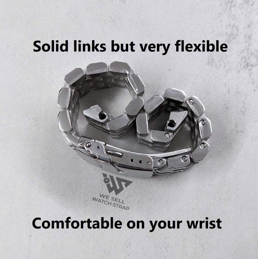 SOLID SUPER ENGINEER BRACELET REPLACEMENT FOR SEIKO SAMURAI 44MM (SRPB53, SRPE05, SBDY095, ...)