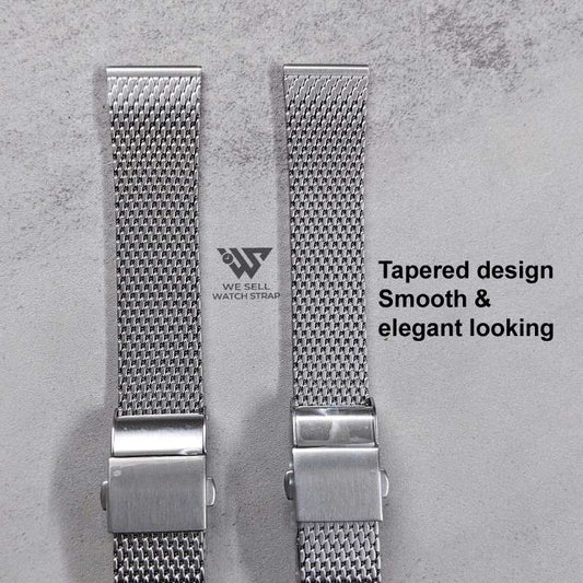 HIGH QUALITY TAPERED MESH BRACELET 19MM 20MM 21MM 22MM