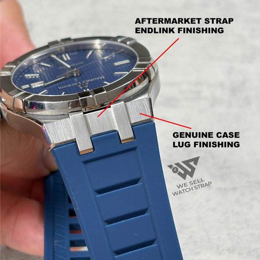 HIGH QUALITY RUBBER STRAP SET FOR MAURICE LACROIX AIKON 42MM (FIT AI6008, AI6058, AI6158)