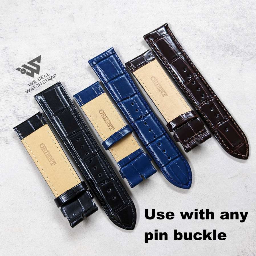 ORIENT OEM LEATHER STRAPS 22MM (USE WITH PIN BUCKLE)