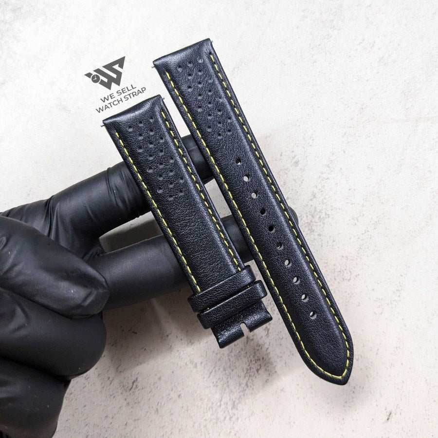Orient-oem-genuine-leather-strap-20mm-rally-holes-black-yellow