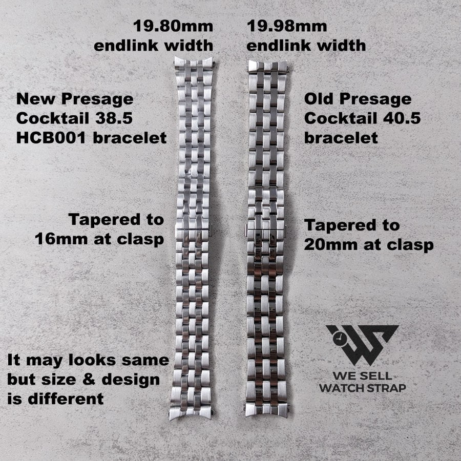 SEIKO Gen Bracelet For Seiko 2026 Presage Cocktail Time 38.5mm (HCB001, HCB002, HCB003, ...)