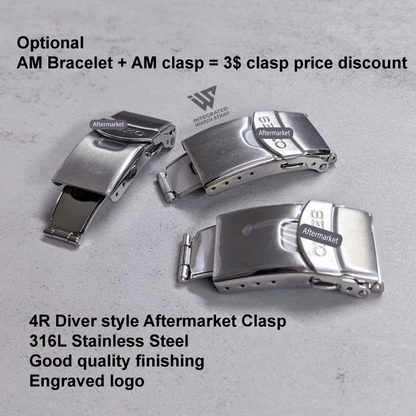 SOLID BRACELET REPLACEMENT FOR SEIKO ALPINIST 20MM LUGS (SARB017, SPB121, SPB157, SPB377, ...)