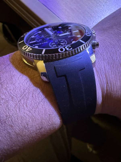 REPLACEMENT RUBBER STRAP FOR TISSOT SEASTAR (T102.407, T102.417)