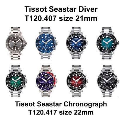 REPLACEMENT RUBBER STRAP FOR TISSOT SEASTAR (T102.407, T102.417)