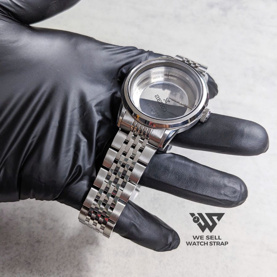 FLAT BEADS OF RICE BRACELET FOR SEIKO ALPINIST LAUREL 19MM LUGS