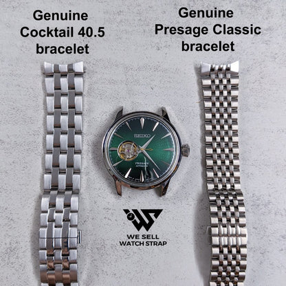 SEIKO GENUINE BRACELET PRESAGE CLASSIC SPB46x MODIFIED TO FIT PRESAGE COCKTAIL 40.5mm
