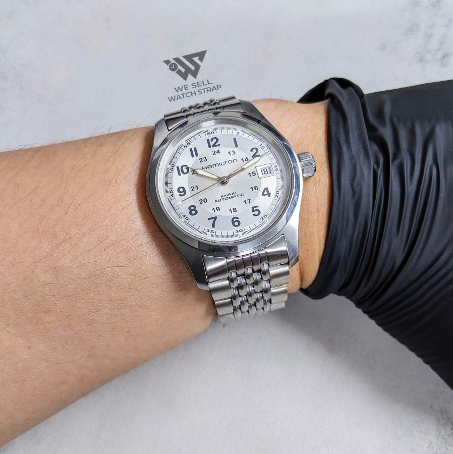 AFTERMARKET BEADS OF RICE V2 BRACELET FOR HAMILTON KHAKI FIELD AUTO 38MM