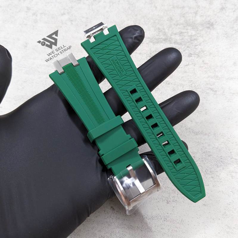 maurice-lacroix-light-green-rubber-strap-aikon42-ai6008-venturer43-ai6058-ai6158