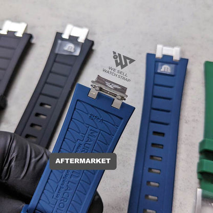 HIGH QUALITY RUBBER STRAP SET FOR MAURICE LACROIX VENTURER 43MM (FIT AI6008, AI6058, AI6158)