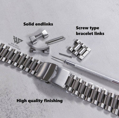 SOLID BRACELET REPLACEMENT FOR SEIKO ALPINIST 20MM LUGS (SARB017, SPB121, SPB157, SPB377, ...)