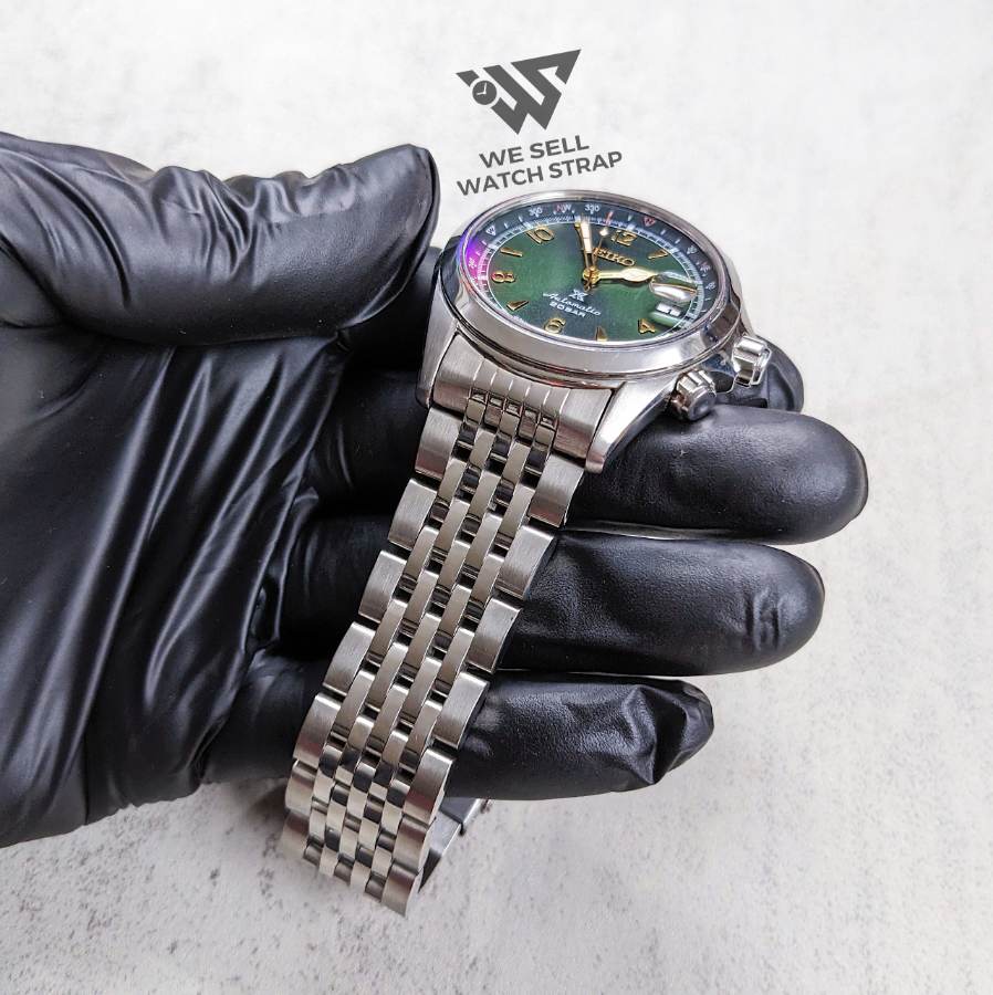 AFTERMARKET FLAT BEADS OF RICE BRACELET FOR SEIKO ALPINIST 20MM LUGS
