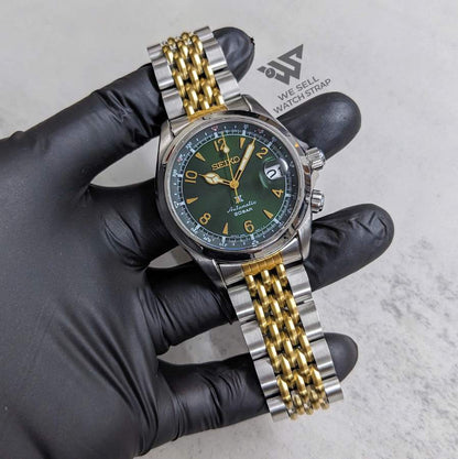 seiko-alpinist-spb121-spb117-on-two-tone-gold-steel-beads-of-rice-bracelet-1