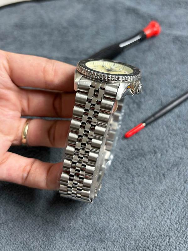 SOLID BRACELET REPLACEMENT FOR SEIKO "BABY 5KX" SRPK 38MM (SRPK25, SRPK39, SRPK33, ...)