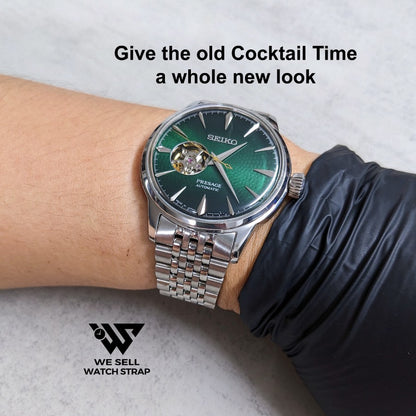 SEIKO GENUINE BRACELET PRESAGE CLASSIC SPB46x MODIFIED TO FIT PRESAGE COCKTAIL 40.5mm