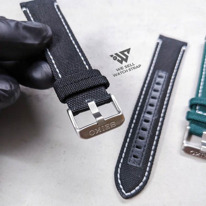 OEM SEIKO CANVAS STRAPS 22MM (COME WITH PIN BUCKLE)