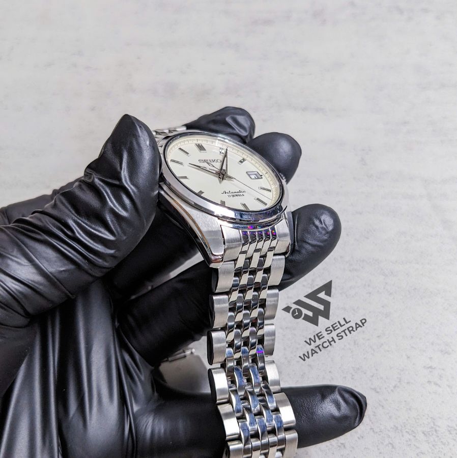 AFTERMARKET FLAT BEADS OF RICE BRACELET FOR SEIKO SPIRIT SARB033 SARB035 38mm