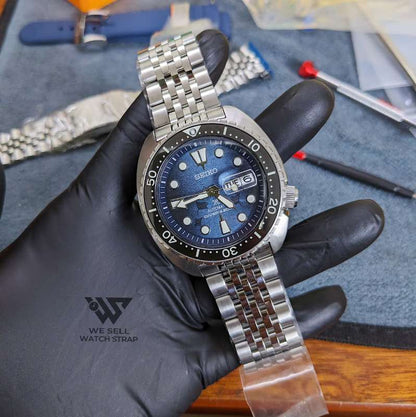 SOLID FLAT BEADS OF RICE BRACELET REPLACEMENT FOR SEIKO TURTLE 44MM (SRP777, SRPE03, SRPK01, SRPL81, ...)