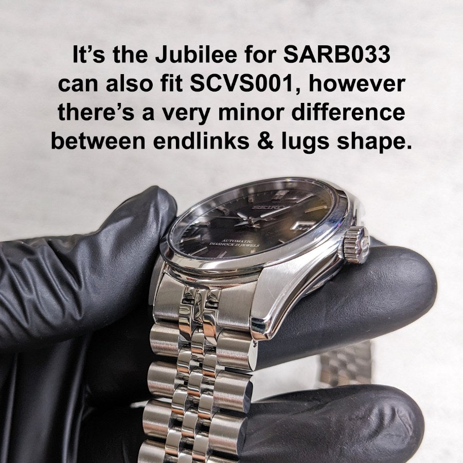 SOLID JUBILEE BRACELET FOR SEIKO SPIRIT 38mm SCVS001 SCVS003