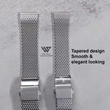 HIGH QUALITY TAPERED MESH BRACELET 19MM 20MM 21MM 22MM